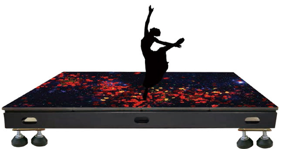 панели пола СИД модуля 250x250mm взаимодействующие для Адвокатуры Dj торгового центра партии